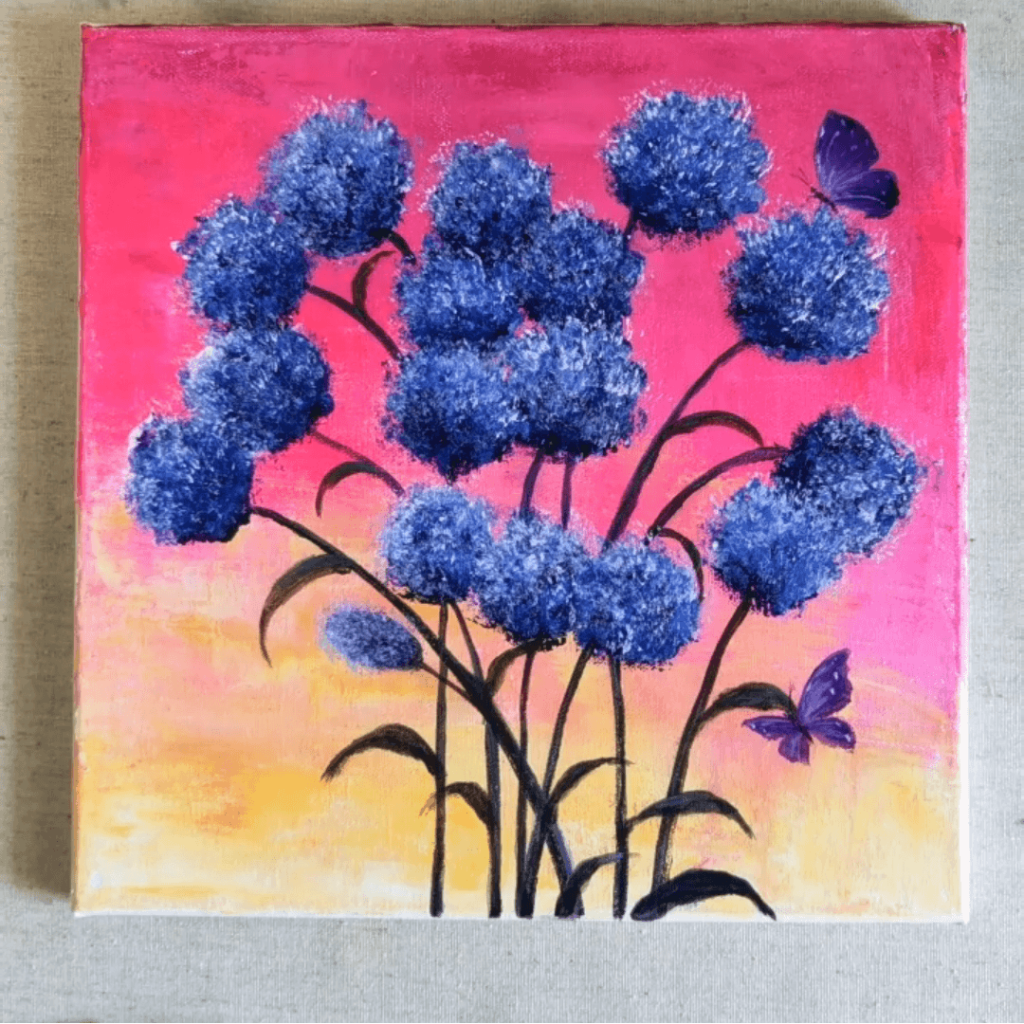 simple canvas paintings for beginners