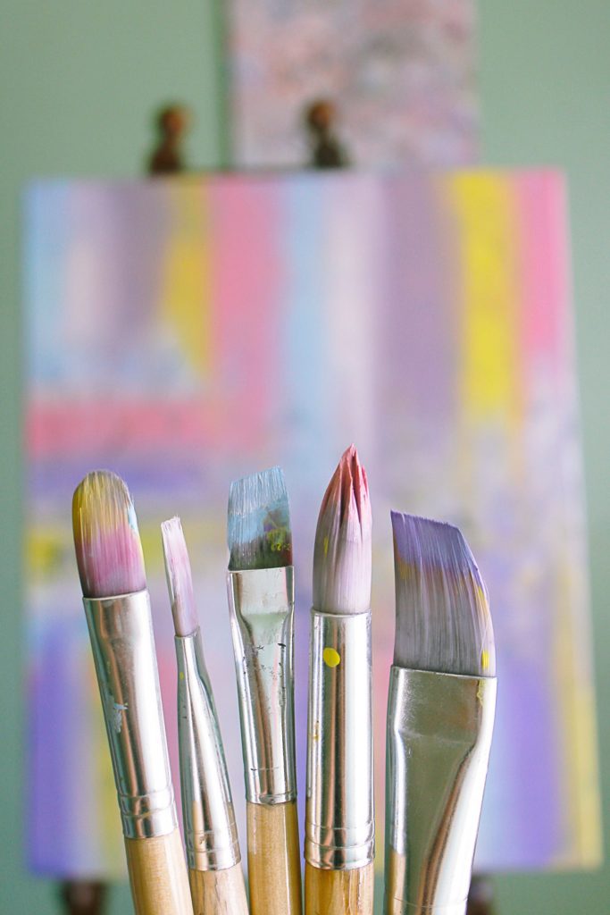 easy canvas painting ideas for beginners perfect paint brushes