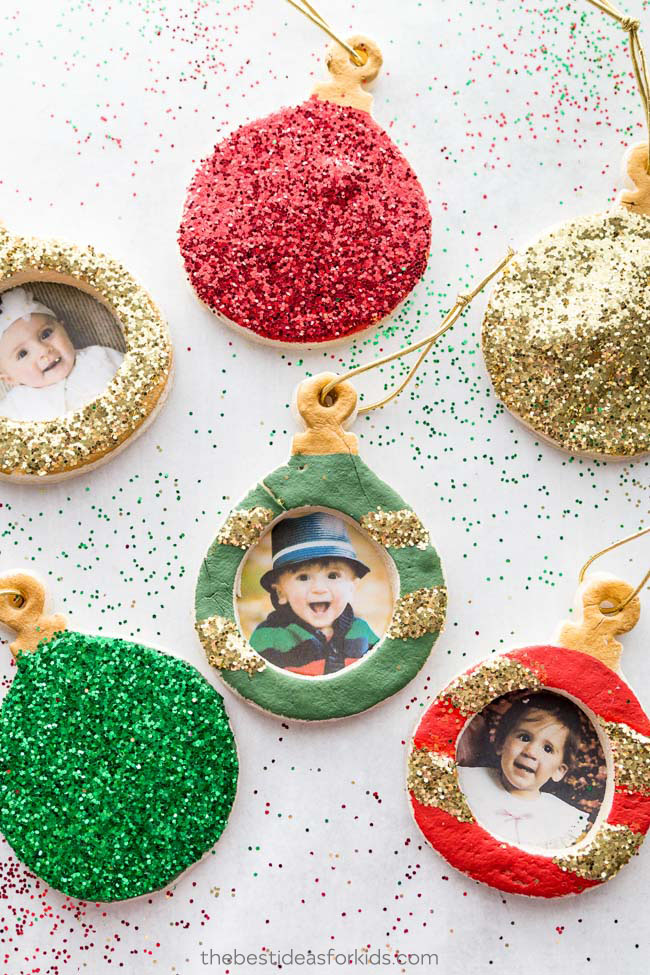 how to make salt dough ornaments and decorations photoframe ornament