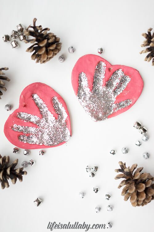 how to make salt dough ornaments and decorations heartshaped ornament