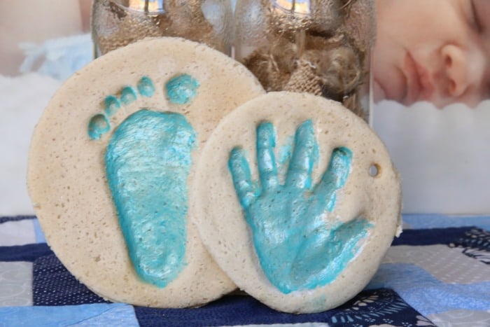 how to make salt dough ornaments and decorations foot print decoration