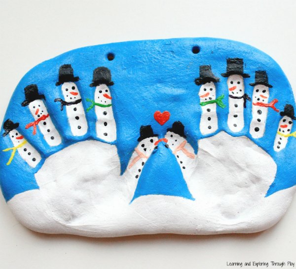 how to make salt dough ornaments and decorations snowman keepsake