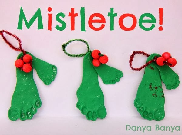 how to make salt dough ornaments and decorations mistletoe