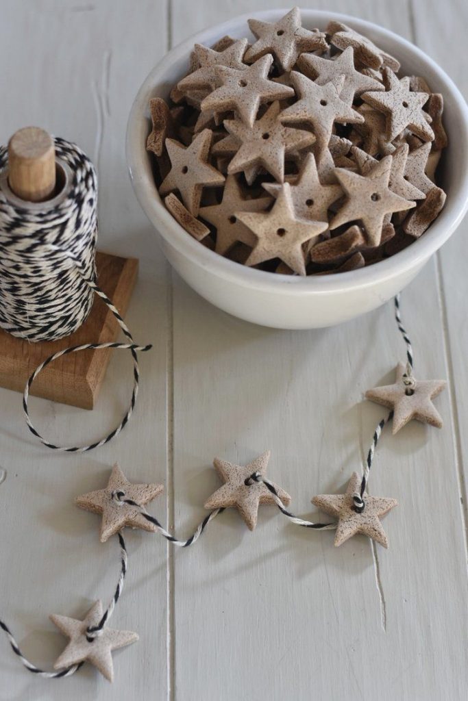 how to make salt dough ornaments and decorations scented garland