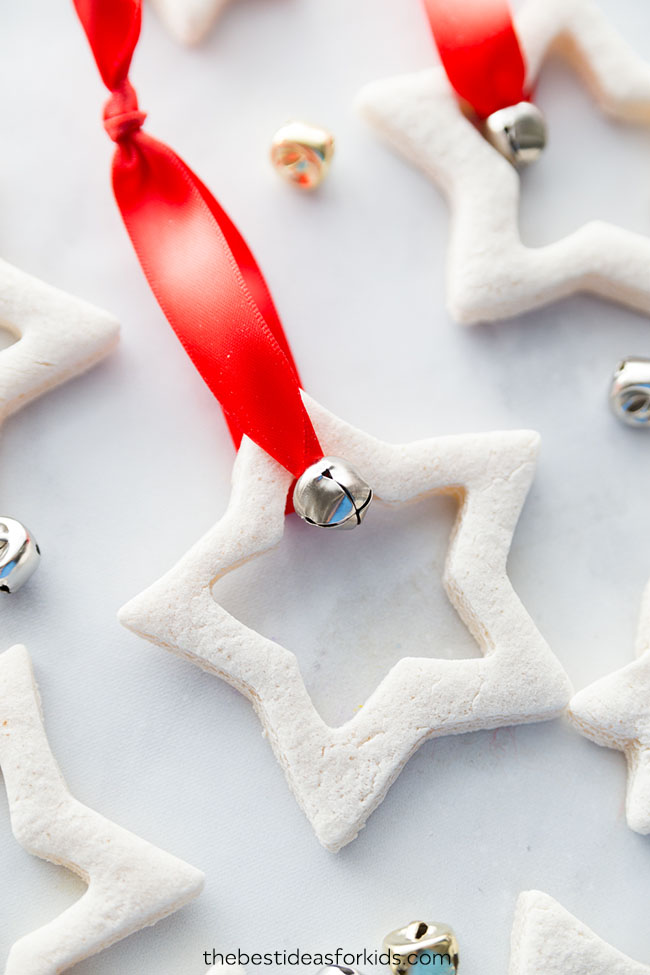 how to make salt dough ornaments and decorations jingly star ornament