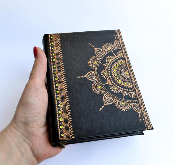 creative ideas using henna patterns in crafts bookcover