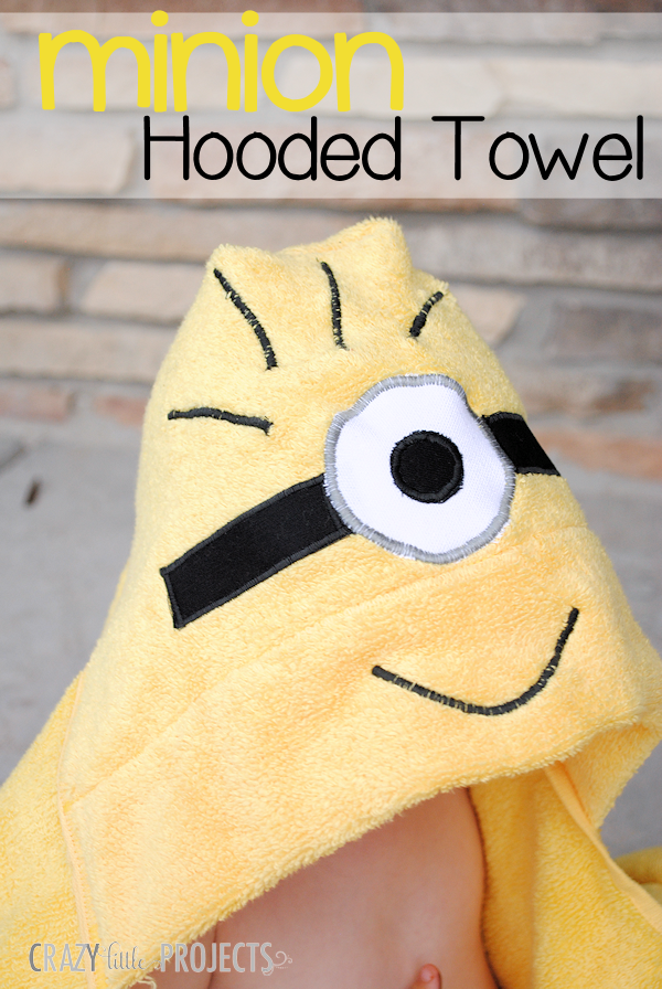 17 easy sewing projects for kids minion hooded towel