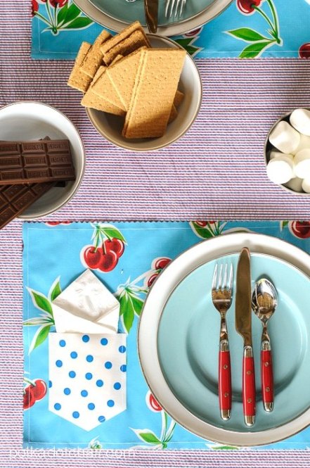 17 easy sewing projects for kids pocket placemats