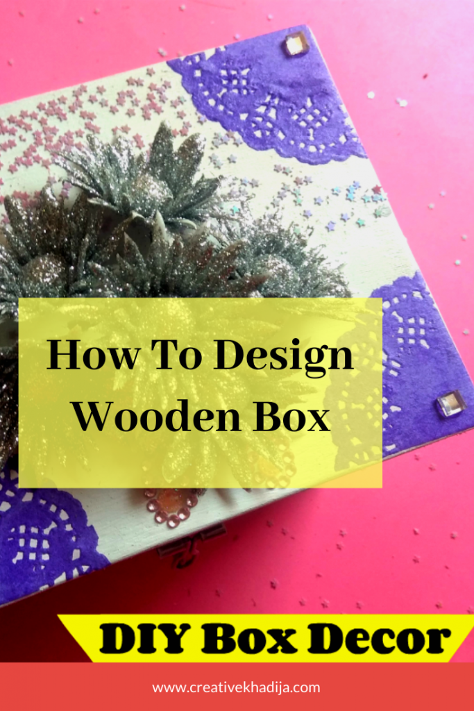 how to decorate a small wooden box 