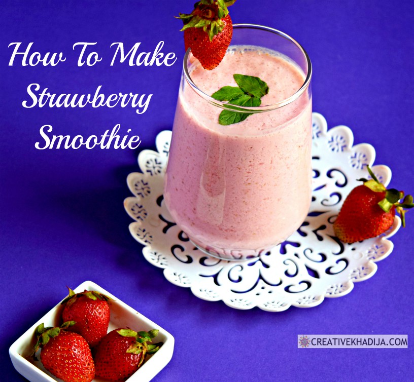 how to make strawberry smoothie immunity booster drink