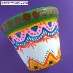 How To Paint Clay Pots With Acrylic Paints During Quarantine Time Period