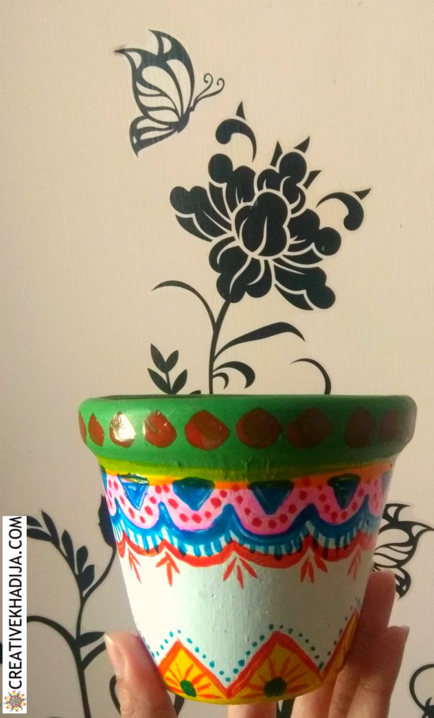 How To Paint Clay Pots With Acrylic Paints During Quarantine Time Period