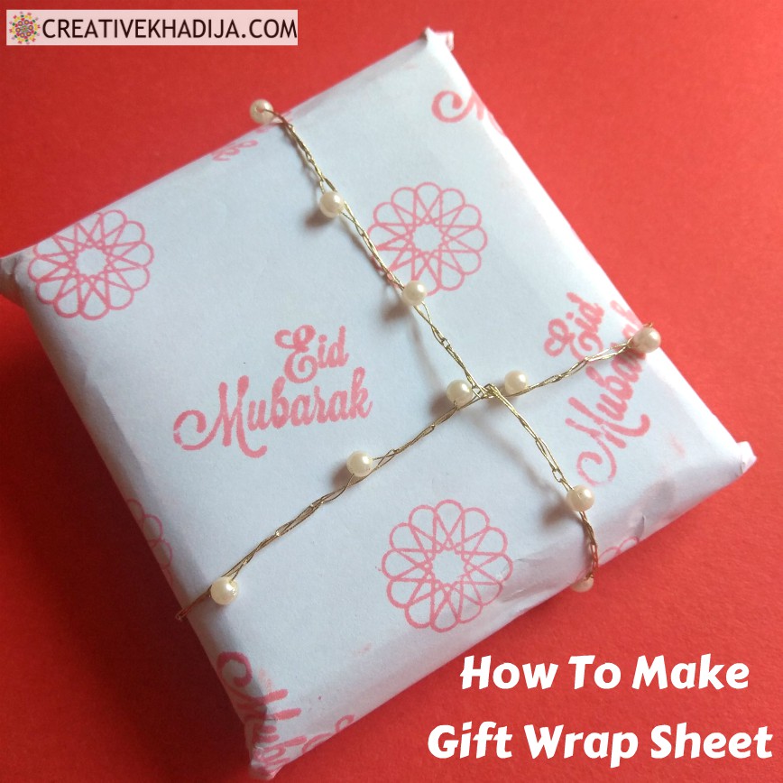 How To Wrap a Gift with Customized Paper Sheet