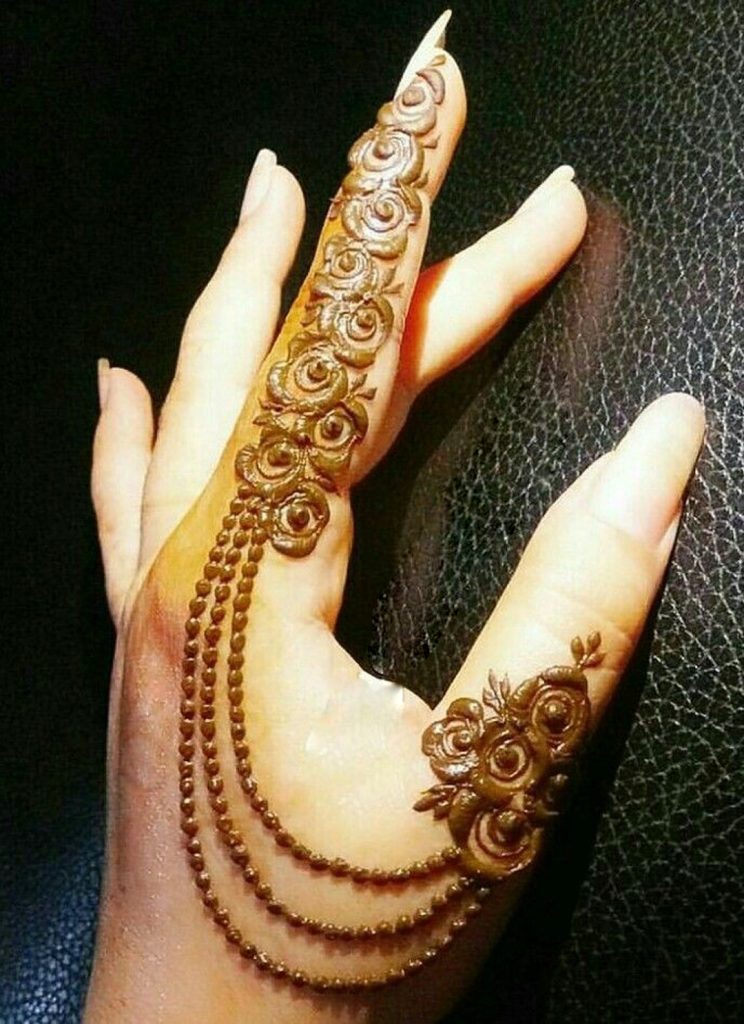 41 mehndi designs for Eid to try this year for fingers 3