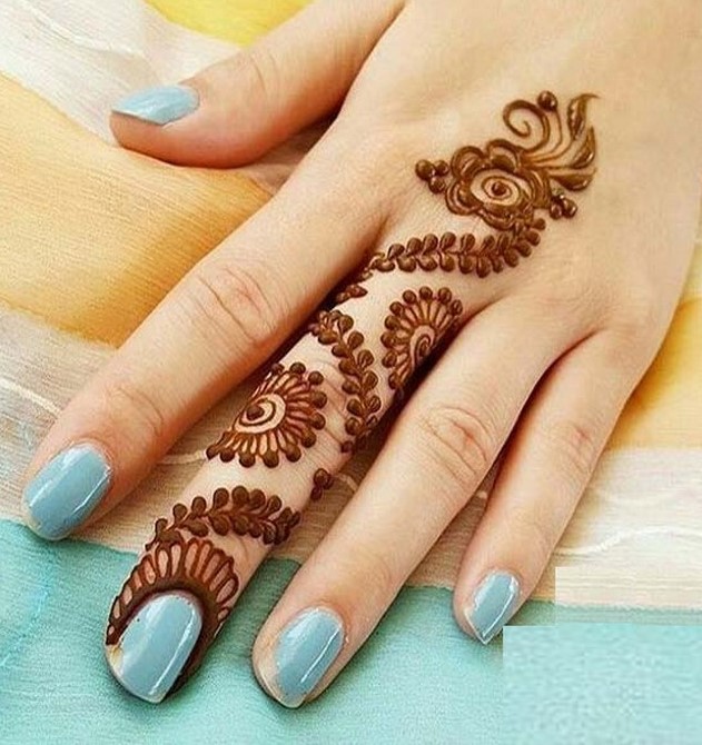 41 mehndi designs for Eid to try this year for fingers 4