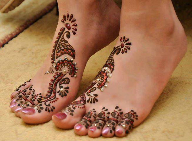 Feet Mehndi Designs - YouTube