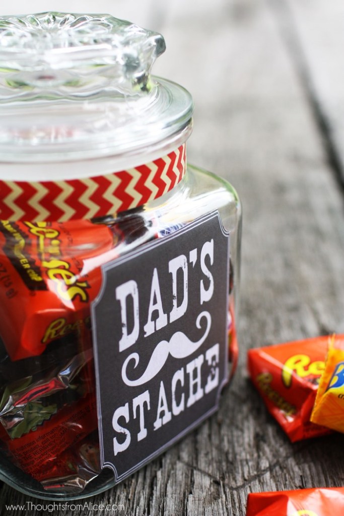 easy diy projects to make edible gifts dad's stache
