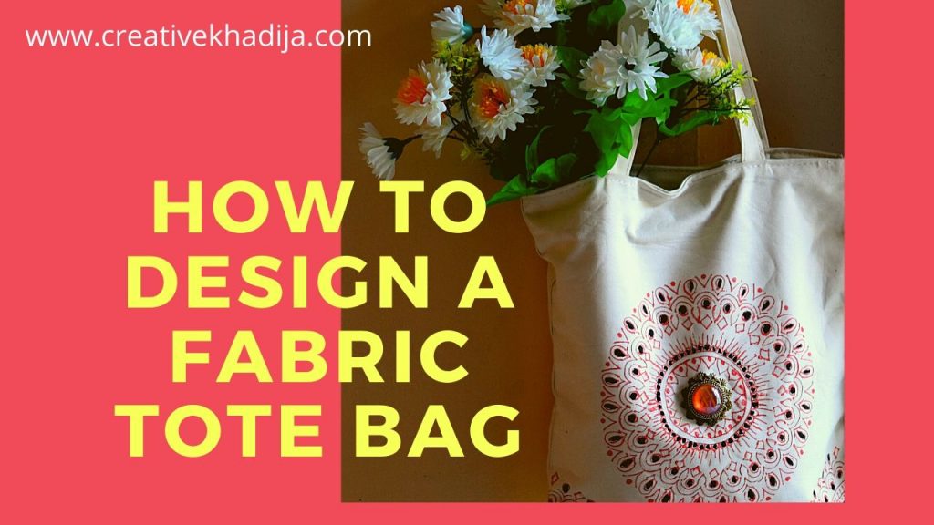 How To Paint Mandala Design On a Canvas Tote Bag