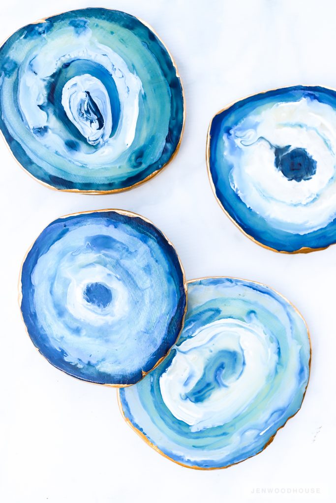 thoughtful homemade gift ideas for fathers day agate coasters