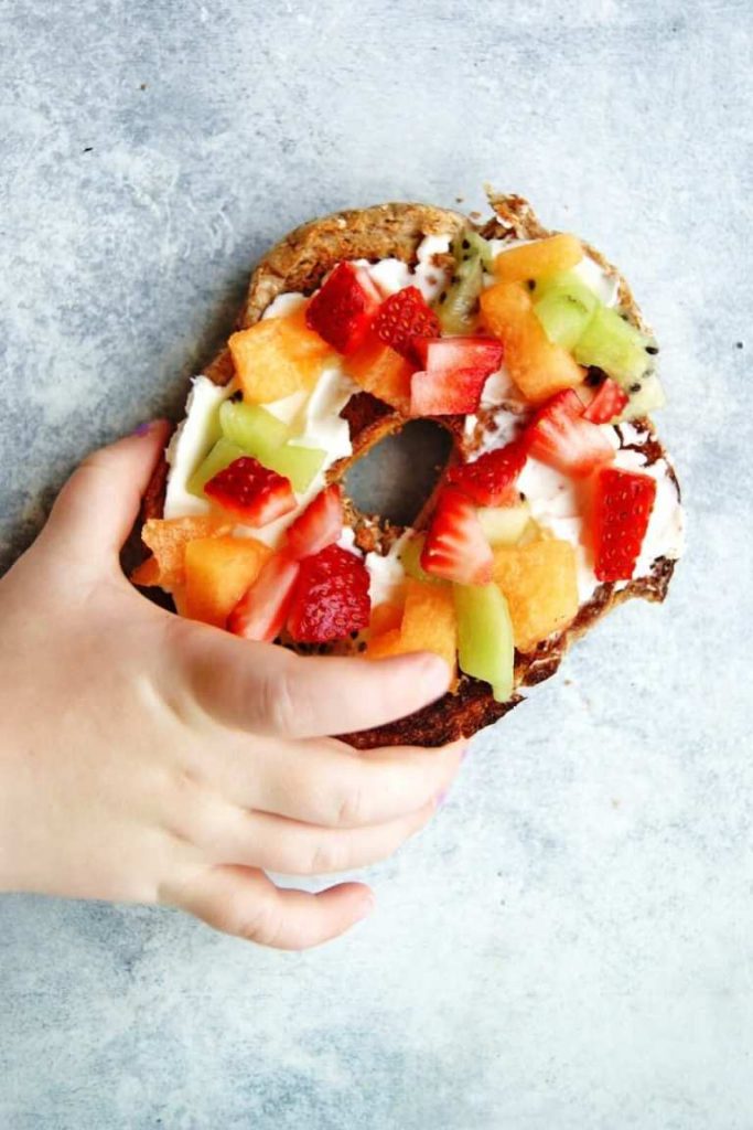 ideas for kids breakfast pizza bagel