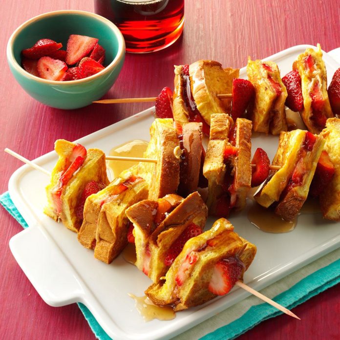 ideas for kids breakfast toast kebobs