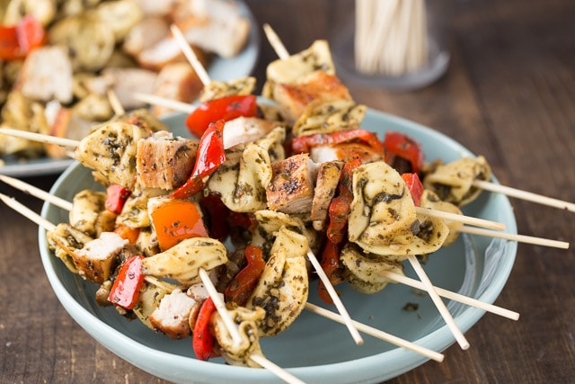 ideas for kids dinner pesto kebobs