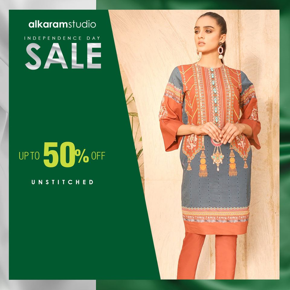 azadi deals and discounts on pakistani designer lawn brands alkaram