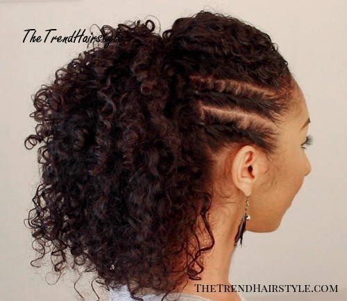 how to style short curly hair defined ponytail