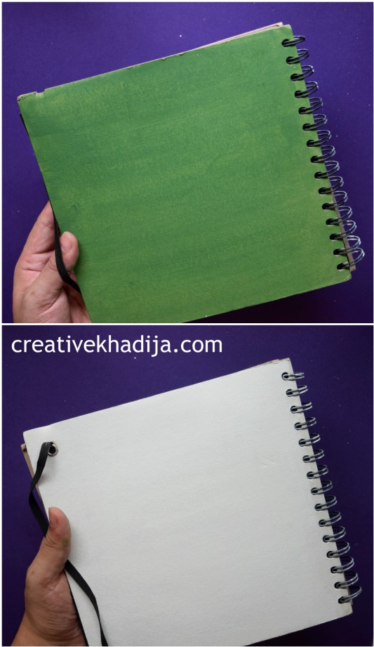 How To Decorate Art Journal Cover with Pakistan Independence Day Theme