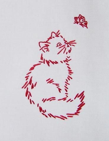 beautiful shirt embroidery design embroidered cat