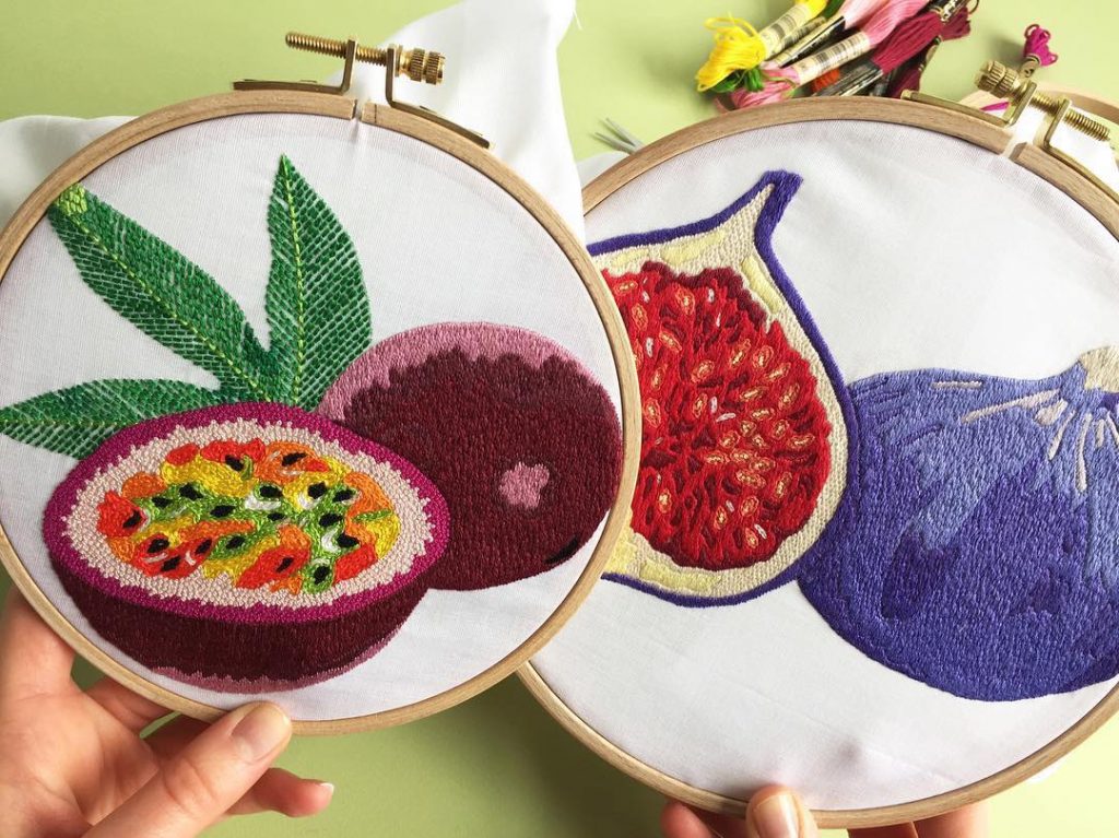 best free embroidery patterns fruit