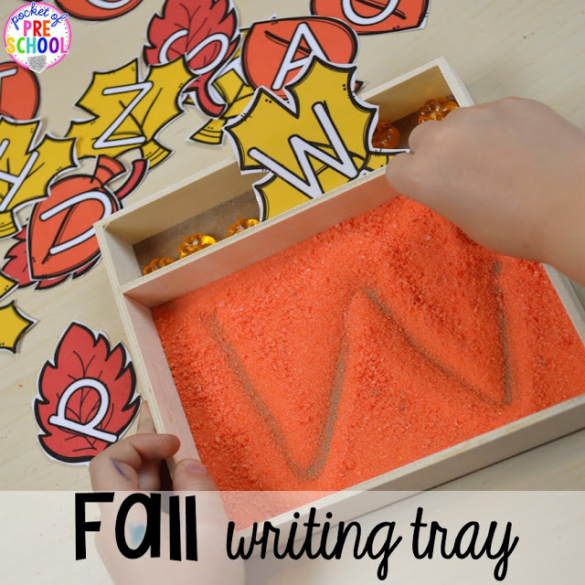 fall writing tray