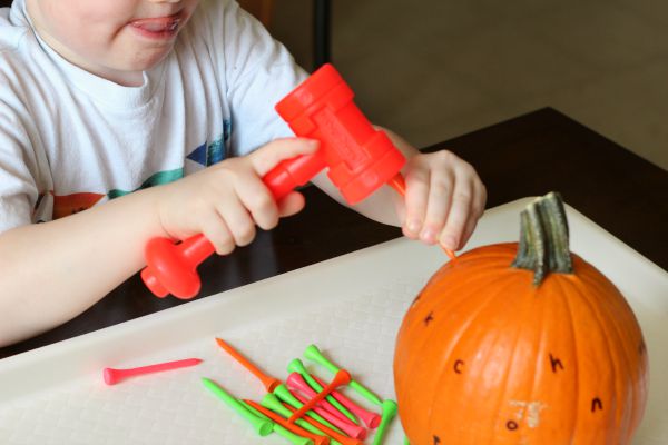 pounding pumpkin alphabet activity