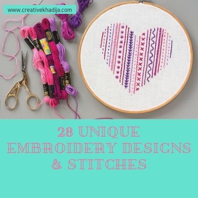 Heart Embroidery Patterns  Embroidery patterns, Hand embroidery videos,  Embroidery stitches tutorial