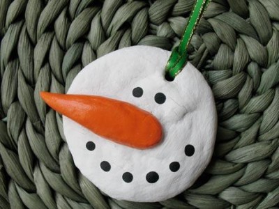 ideas for salt dough ornaments snowman ornament