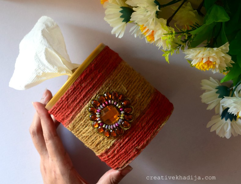 Tissue Paper Roll Holder, Recycled Art Projects for Fall