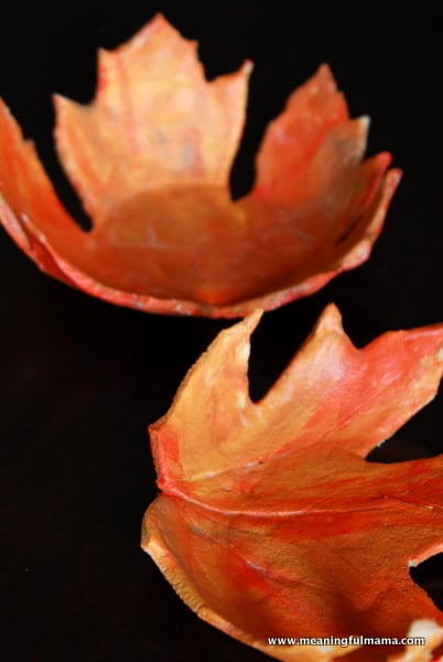 salt clay crafts for you to try leaf bowls