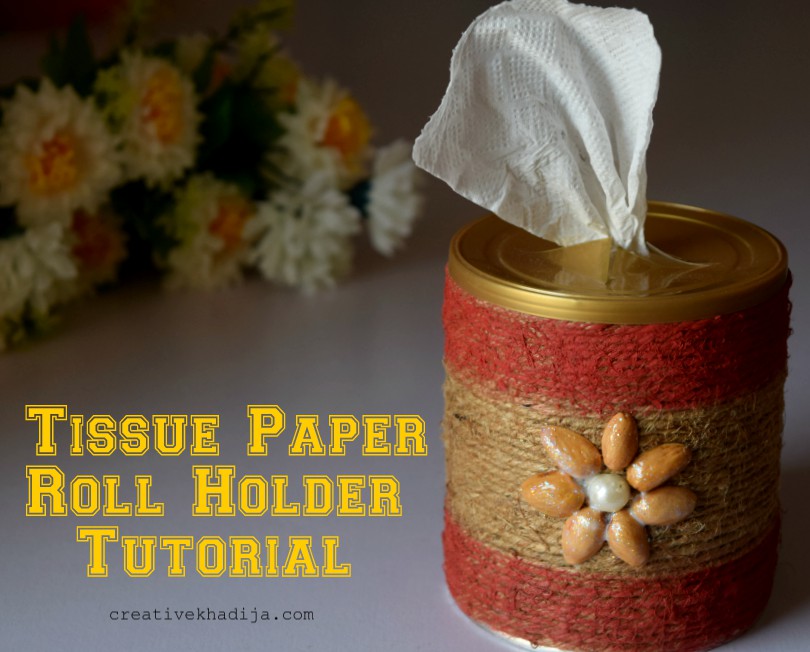 Tissue Paper Roll Holder Tutorial | Recycled Art Projects for Fall