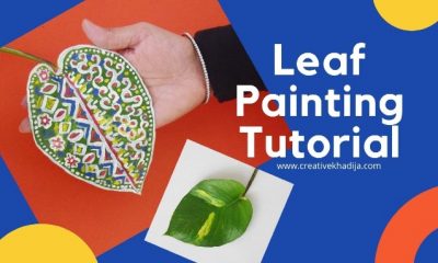 how to paint a leaf with acrylic paint