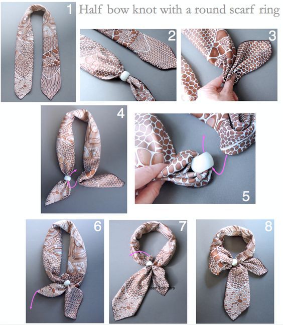 Quick Scarf Tying: Using a Scarf Ring 