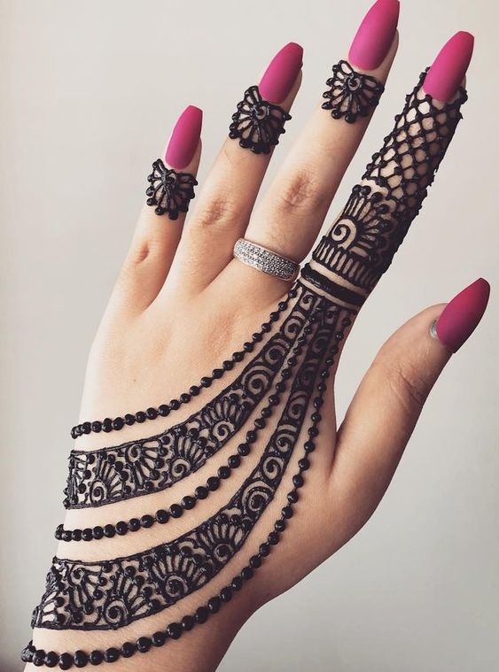 beautiful &stylish finger henna mehndi design for backhand#easy#simple#mehndi  design#202… | Circle mehndi designs, Mehndi designs for beginners, Mehndi  designs book