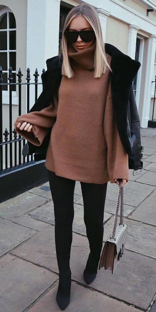 winter inspired outfits to wear to work chic outfit