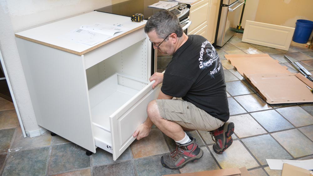 installing ikea kitchen sink cabinet