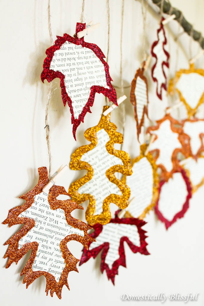 fall creative project ideas for teenagers leaf garland
