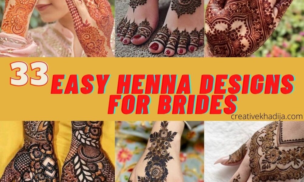 33 easy henna designs for brides and bridesmaids