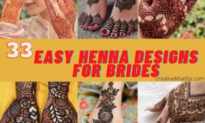 33 easy henna designs for brides and bridesmaids