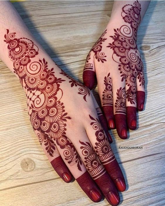 easy henna designs for brides red stain
