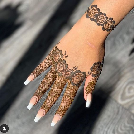elegant henna designs for bridemaids fingers henna