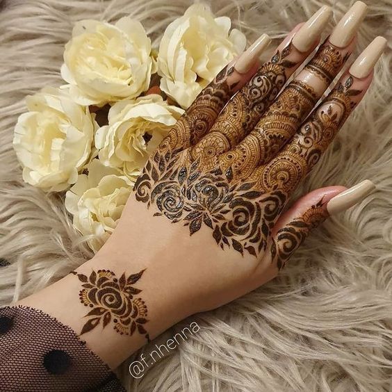 elegant henna designs for bridemaids fingers henna