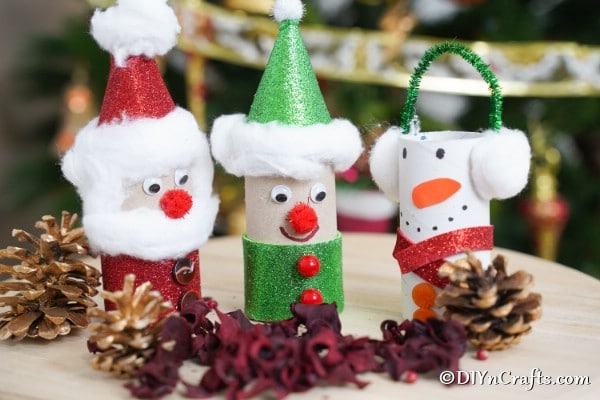holiday toilet roll crafts santa